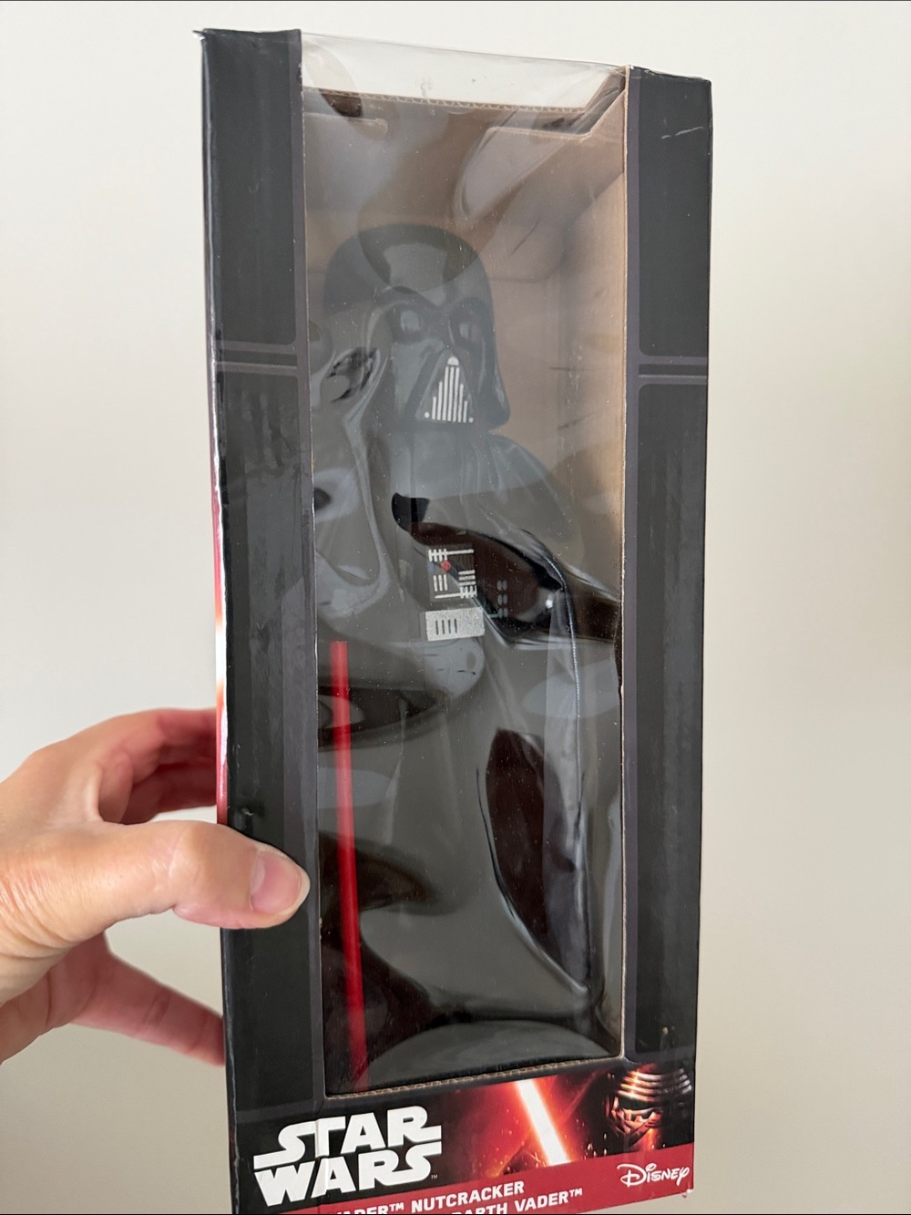Kurt Adler Darth Vader Nutcracker in Black and Red